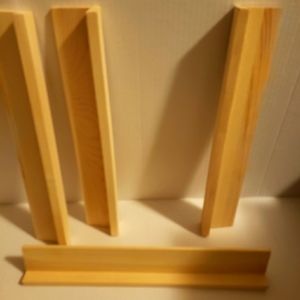 Wood dominoes rack